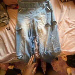 VIP Blue Casual Denim Bottoms